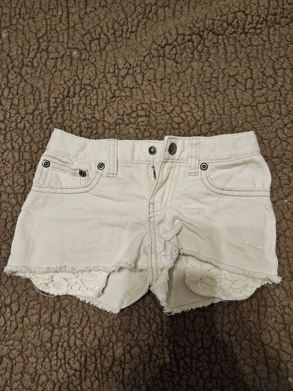 Ralph Lauren Kids Girls Denim Cut-off Shorts - Size 4T